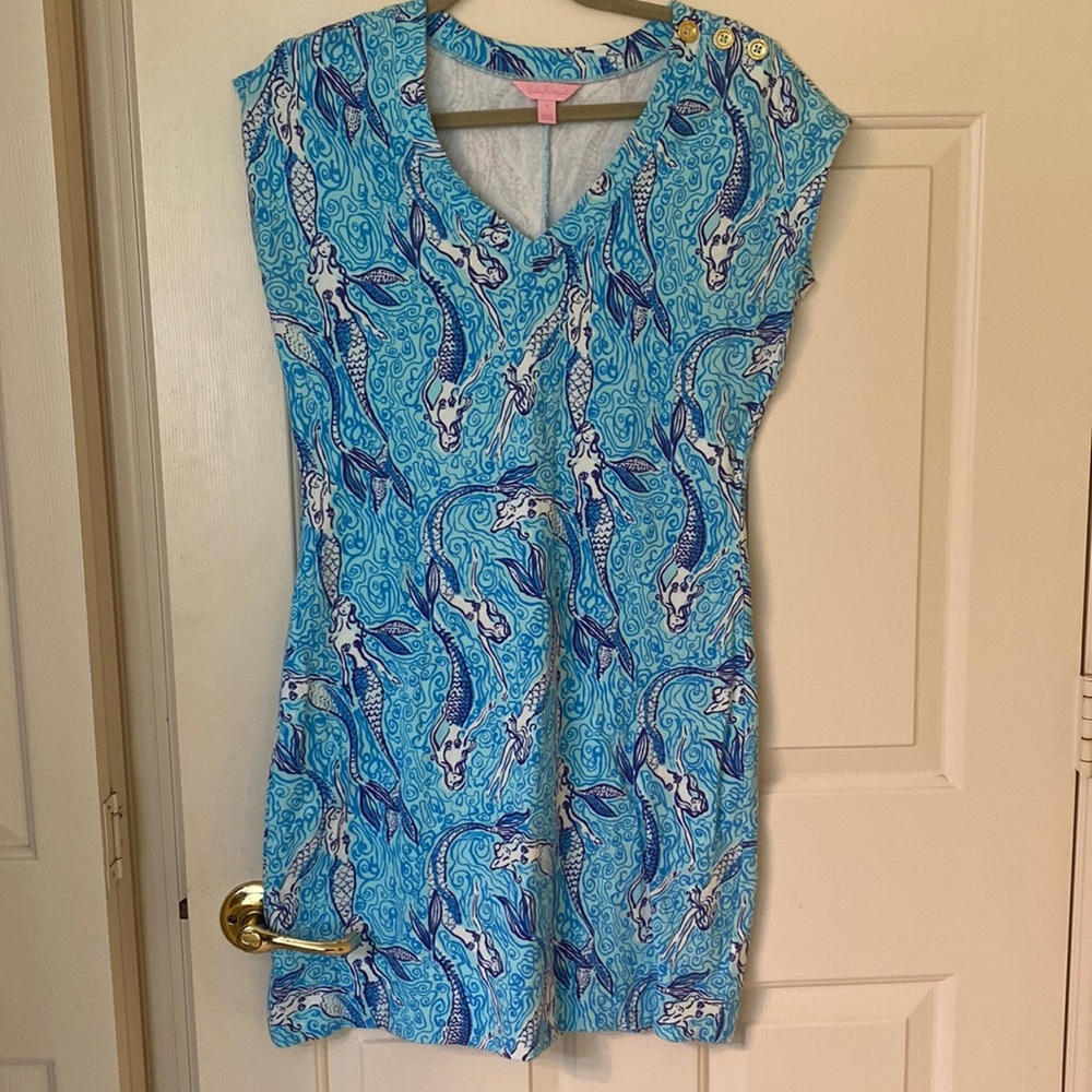 Lilly Pulitzer NWOT LILLY PULITZER HALEY BLUE MERMAID DRESS